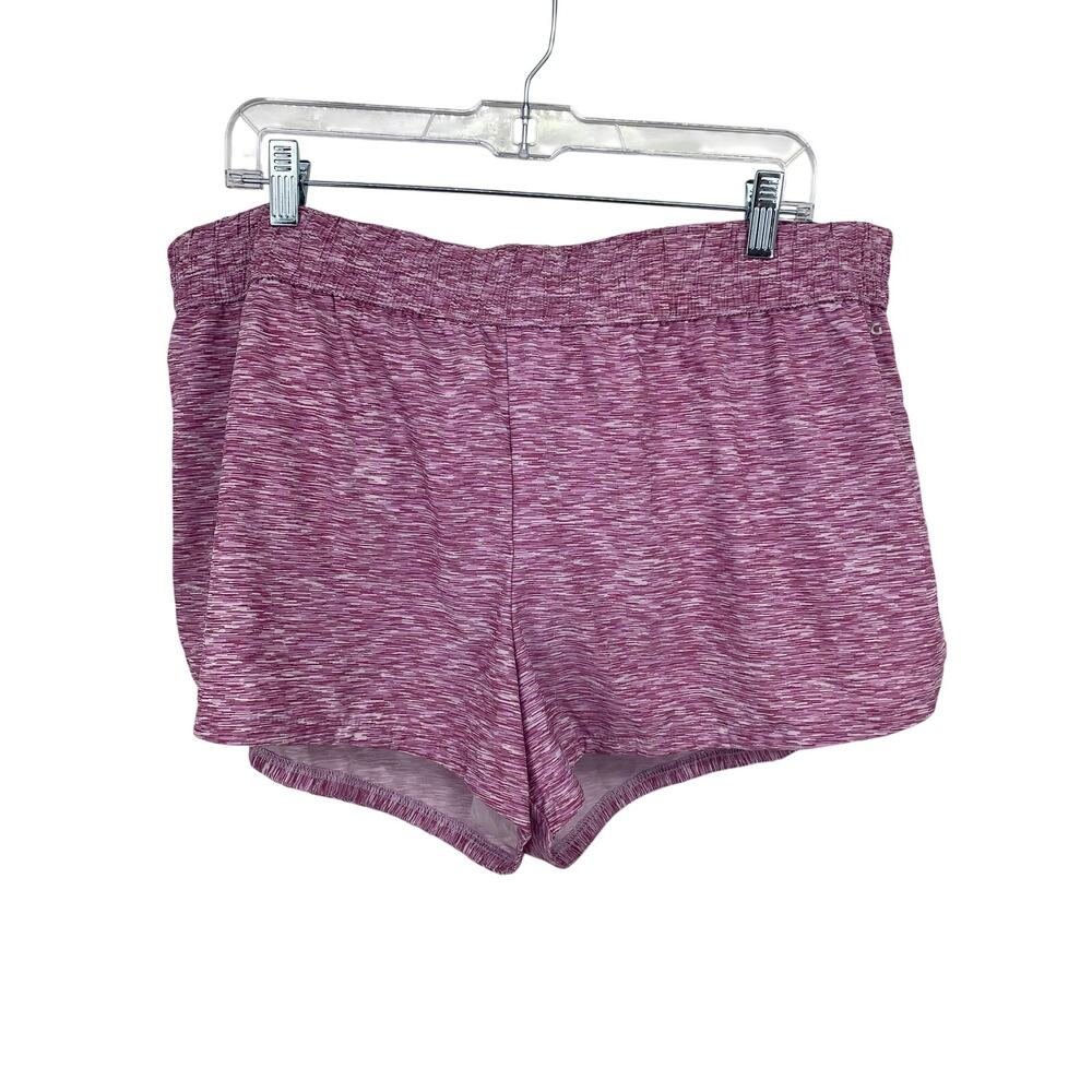 NWT DSG 3” Performance Stride Shorts Womens 2XL Pink Space Dye Lined Reflective